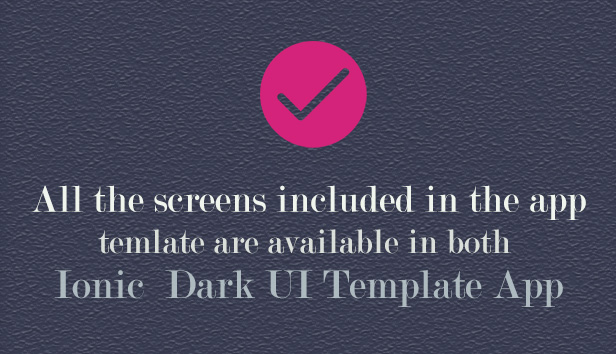 Ionic 5 / Angular 8 Dark UI Theme / Template App | Starter App