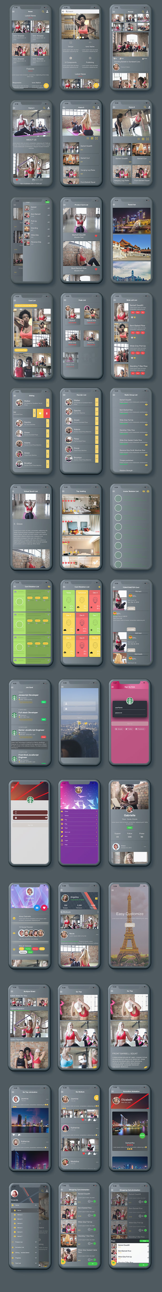 Ionic 5 / Angular 8 Gray UI Theme / Template App | Starter App